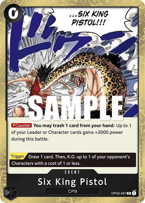 Image for Six King Pistol (Pillars of Strength) (OP03-097) - One Piece Card Game