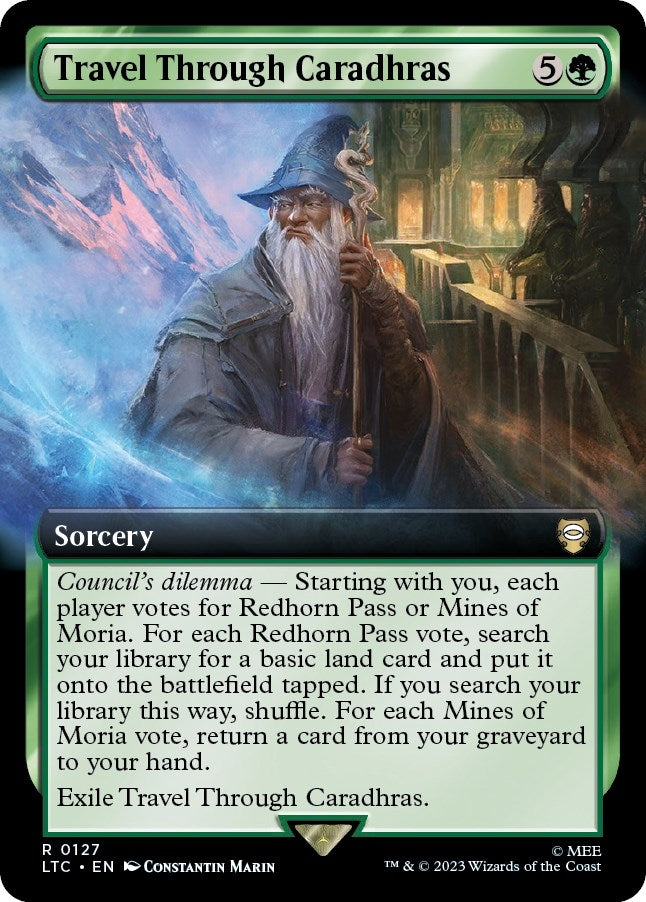 Image for Travel Through Caradhras (Extended Art) (Commander: The Lord of the Rings: Tales of Middle-earth) (127) - Magic: The Gathering