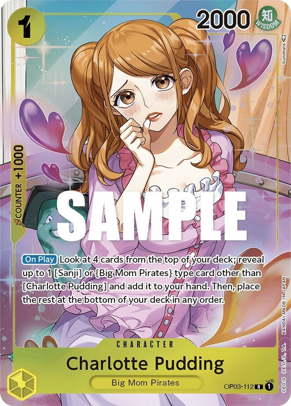 Image for Charlotte Pudding (Alternate Art) (Pillars of Strength) (OP03-112) - One Piece Card Game