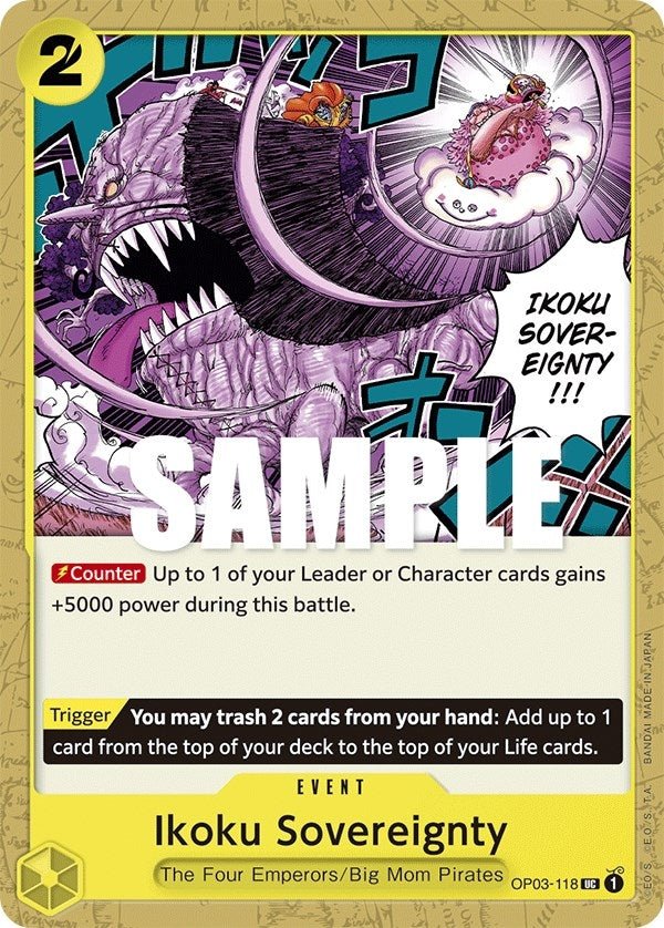 Image for Ikoku Sovereignty (Pillars of Strength) (OP03-118) - One Piece Card Game