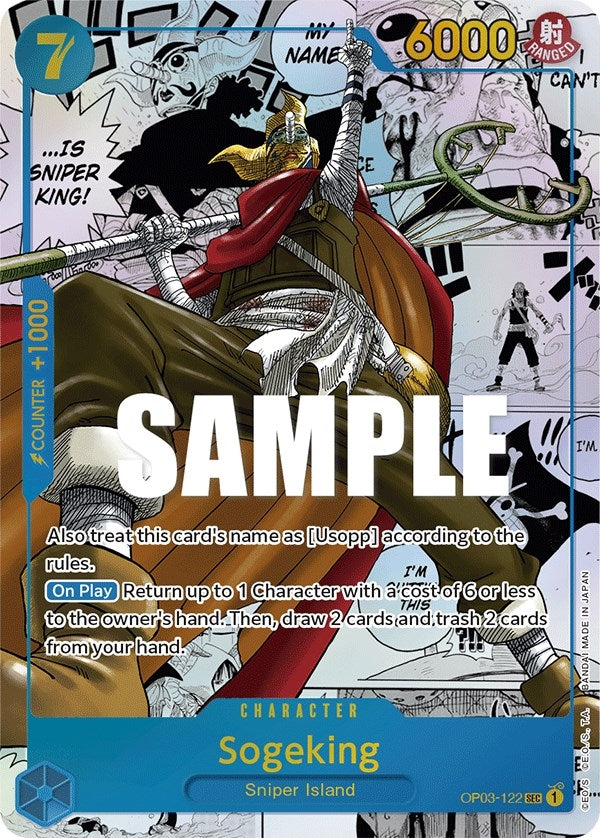 Image for Sogeking (Alternate Art) (Manga) (Pillars of Strength) (OP03-122) - One Piece Card Game