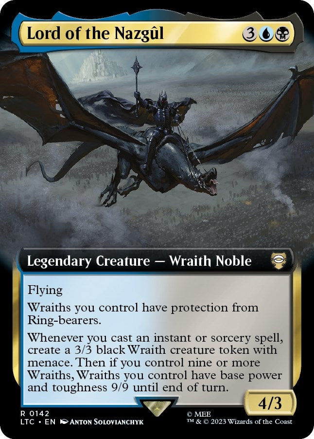 Image for Lord of the Nazgul (Extended Art) (Commander: The Lord of the Rings: Tales of Middle-earth) (142) - Magic: The Gathering