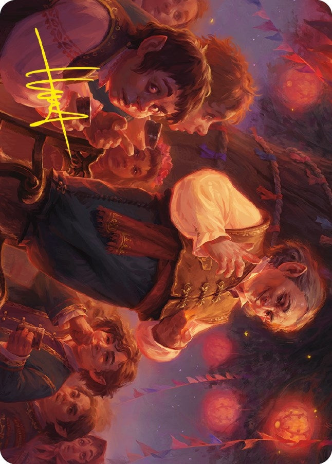 Image for Bilbo, Retired Burglar Art Card (Gold-Stamped Signature) (Art Series: Universes Beyond: The Lord of the Rings: Tales of Middle-earth) (14) - Magic: The Gathering