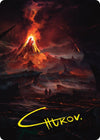 Image for Valley of Gorgoroth Art Card (Gold-Stamped Signature) (Art Series: Universes Beyond: The Lord of the Rings: Tales of Middle-earth) (80) - Magic: The Gathering