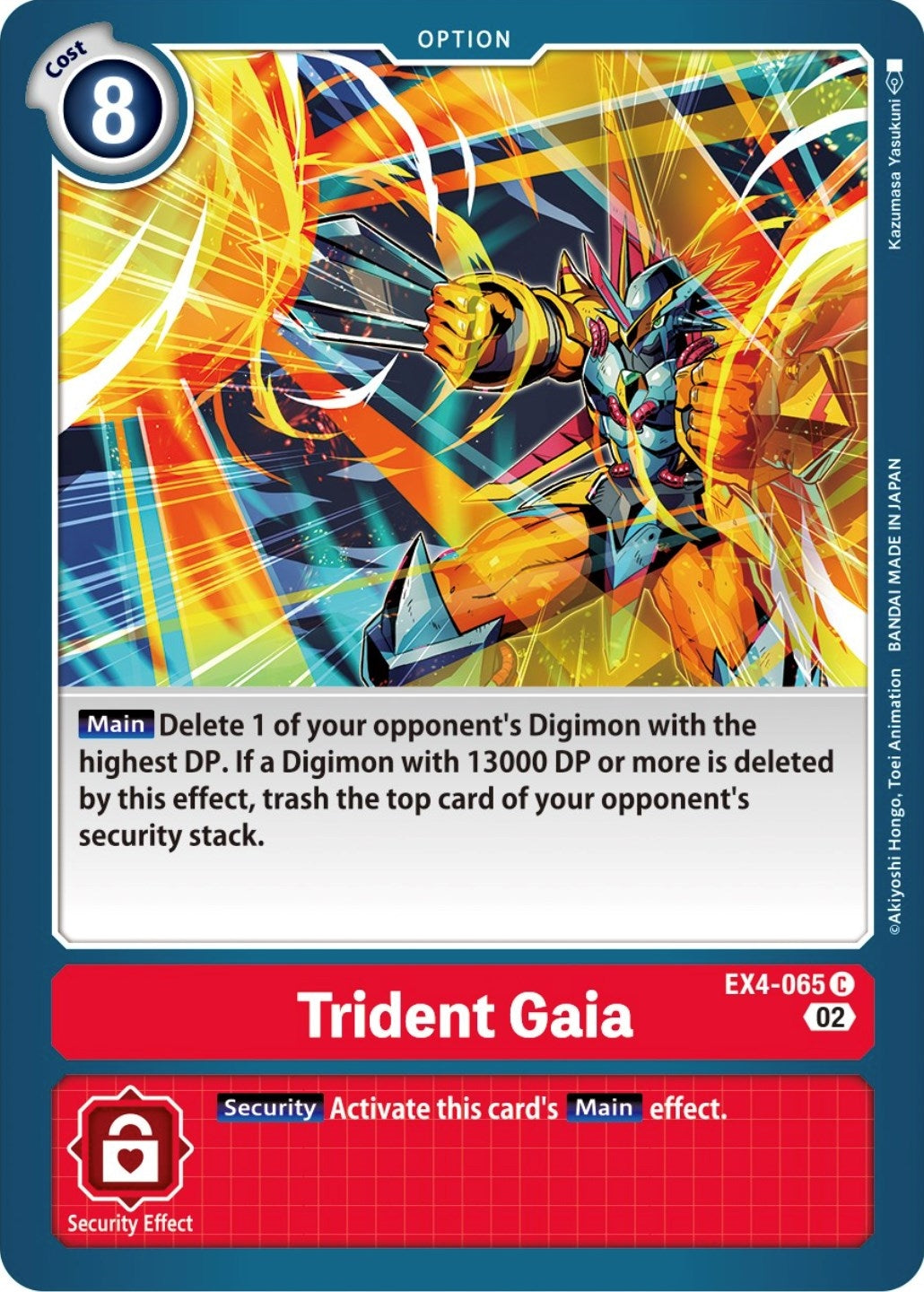 Image for Trident Gaia (EX4-065 C) [Alternative Being Booster] - Digimon Card Game