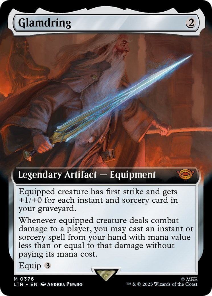 Image for Glamdring (Extended Art) (Universes Beyond: The Lord of the Rings: Tales of Middle-earth) (376) - Magic: The Gathering