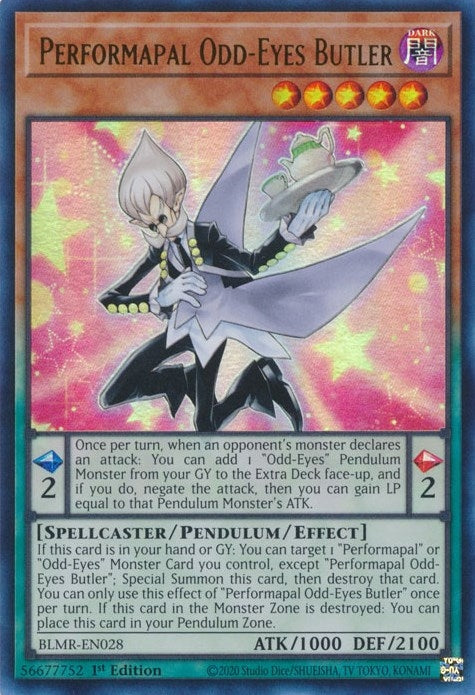 Image for Performapal Odd-Eyes Butler (Battles of Legend: Monstrous Revenge) (BLMR-EN028) - YuGiOh