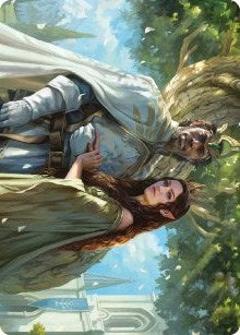 Image for Aragorn and Arwen, Wed Art Card (Art Series: Universes Beyond: The Lord of the Rings: Tales of Middle-earth) (33) - Magic: The Gathering