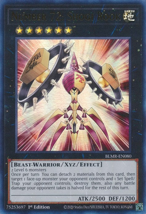 Image for Number 72: Shogi Rook (Battles of Legend: Monstrous Revenge) (BLMR-EN080) - YuGiOh