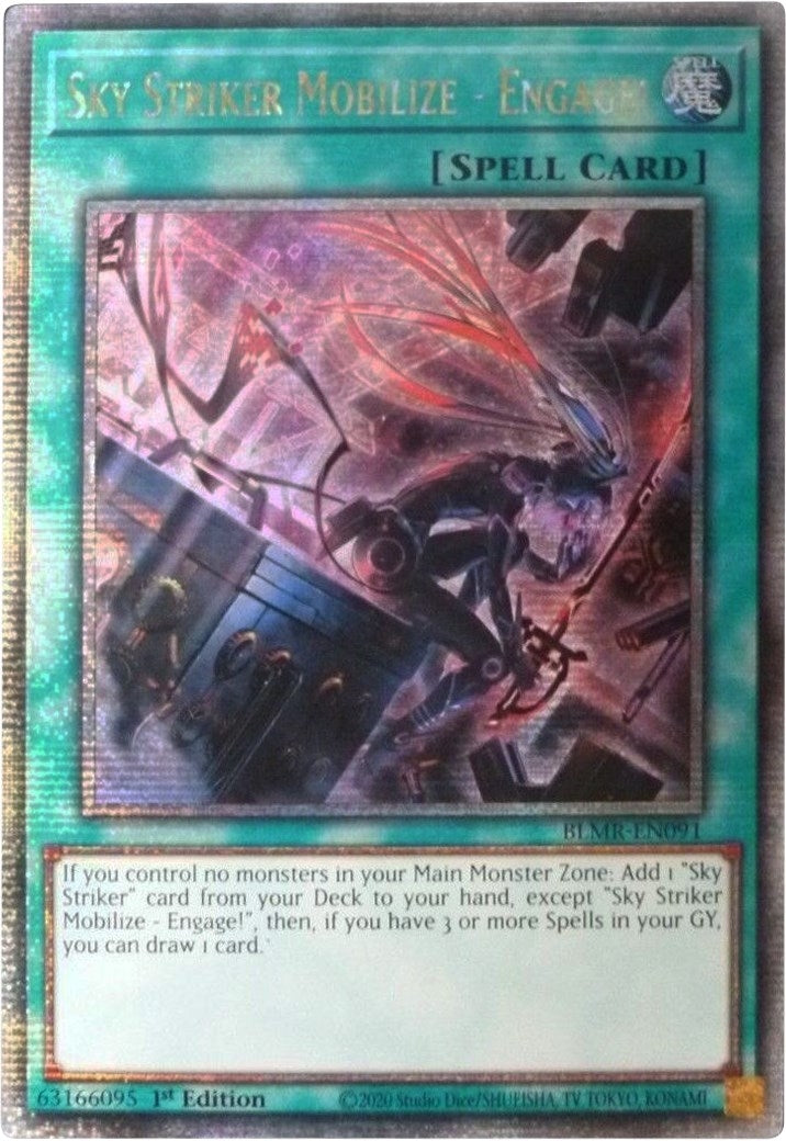 Image for Sky Striker Mobilize - Engage! (Quarter Century Secret Rare) (Battles of Legend: Monstrous Revenge) (BLMR-EN091) - YuGiOh