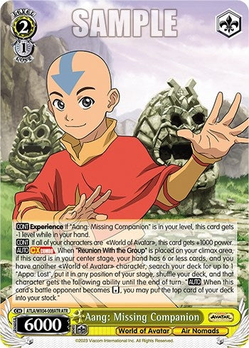 Image for Aang: Missing Companion (ATR) (Avatar: The Last Airbender) (ATLA/WX04-008ATR ATR) - Weiss Schwarz