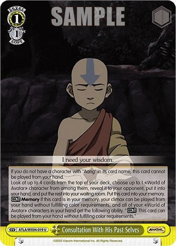Image for Aang: Consulting His Past Selves (Avatar: The Last Airbender) (ATLA/WX04-019 U) - Weiss Schwarz