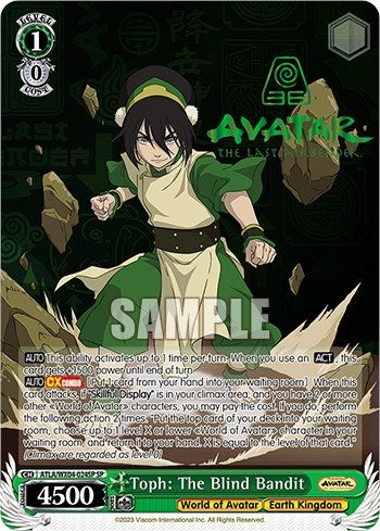 Image for Toph: The Blind Bandit (SP) (Avatar: The Last Airbender) (ATLA/WX04-024SP SP) - Weiss Schwarz