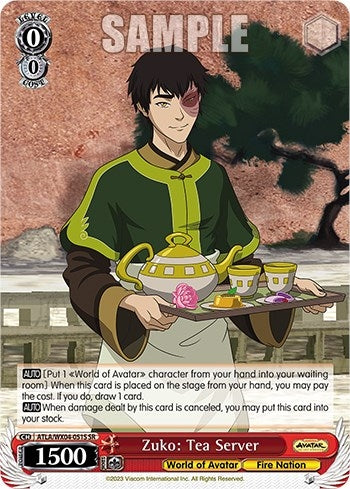 Image for Zuko: Tea Server (SR) (Avatar: The Last Airbender) (ATLA/WX04-051S SR) - Weiss Schwarz