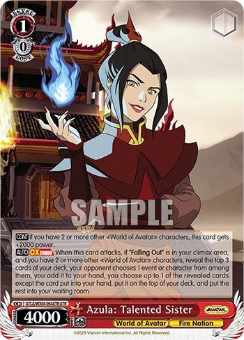 Image for Azula: Talented Sister (ATR) (Avatar: The Last Airbender) (ATLA/WX04-054ATR ATR) - Weiss Schwarz
