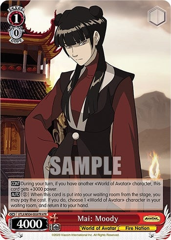 Image for Mai: Moody (ATR) (Avatar: The Last Airbender) (ATLA/WX04-055ATR ATR) - Weiss Schwarz