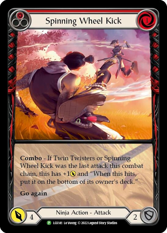 Image for Spinning Wheel Kick (Red) - LGS141 (Flesh and Blood: Promo Cards) (LGS141) - Flesh and Blood TCG