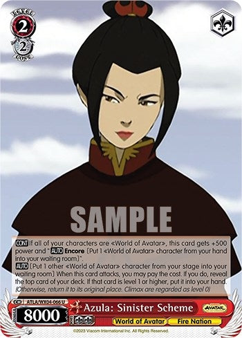 Image for Azula: Sinister Scheme (Avatar: The Last Airbender) (ATLA/WX04-066 U) - Weiss Schwarz