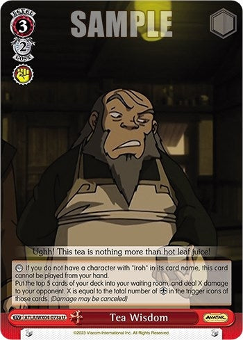 Image for Tea Wisdom (a) (Avatar: The Last Airbender) (ATLA/WX04-073a U) - Weiss Schwarz