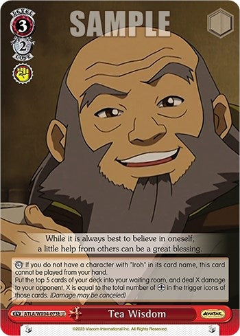 Image for Tea Wisdom (b) (Avatar: The Last Airbender) (ATLA/WX04-073b U) - Weiss Schwarz
