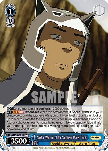 Image for Sokka: Warrior of the Southern Water Tribe (Avatar: The Last Airbender) (ATLA/WX04-077 RR) - Weiss Schwarz