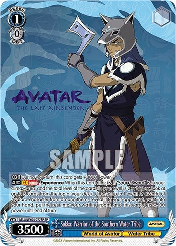 Image for Sokka: Warrior of the Southern Water Tribe (SP) (Avatar: The Last Airbender) (ATLA/WX04-077SP SP) - Weiss Schwarz