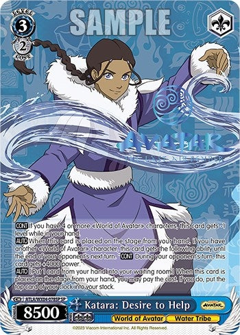 Image for Katara: Desire to Help (SP) (Avatar: The Last Airbender) (ATLA/WX04-078SP SP) - Weiss Schwarz