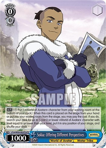 Image for Sokka: Offering Different Perspectives (ATR) (Avatar: The Last Airbender) (ATLA/WX04-082ATR ATR) - Weiss Schwarz