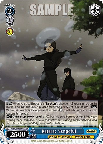 Image for Katara: Vengeful (SR) (Avatar: The Last Airbender) (ATLA/WX04-084S SR) - Weiss Schwarz