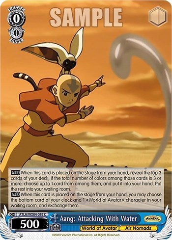 Image for Aang: Attacking With Water (Avatar: The Last Airbender) (ATLA/WX04-089 C) - Weiss Schwarz