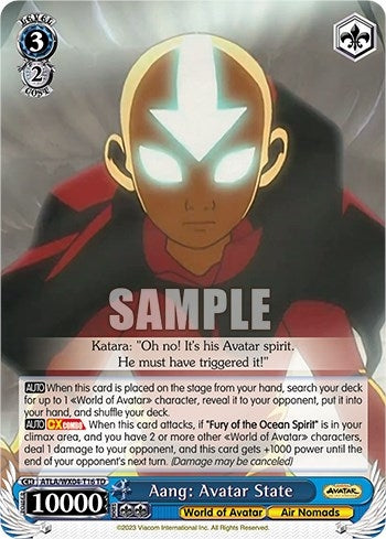 Image for Aang: Avatar State (Avatar: The Last Airbender) (ATLA/WX04-T16 TD) - Weiss Schwarz