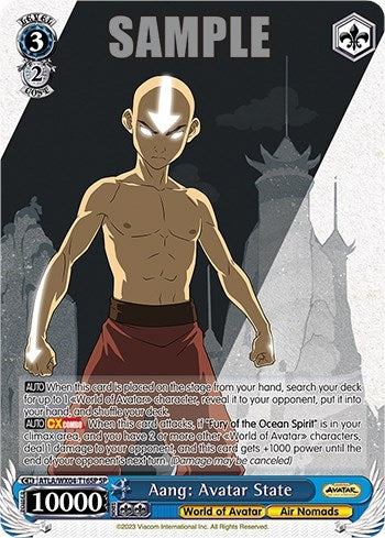 Image for Aang: Avatar State (SP) (Avatar: The Last Airbender) (ATLA/WX04-T16SP SP) - Weiss Schwarz