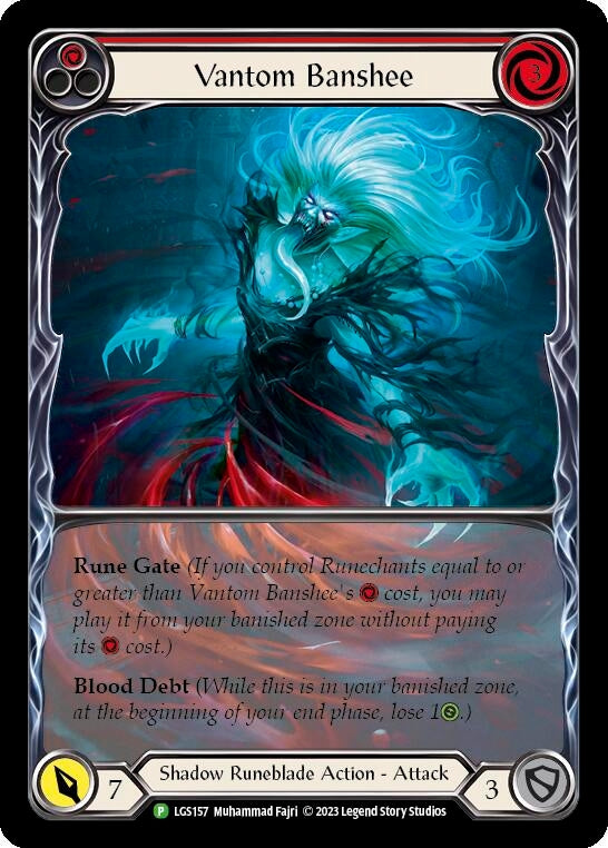 Image for Vantom Banshee (Red) (Extended Art) - LGS157 (Flesh and Blood: Promo Cards) (LGS157) - Flesh and Blood TCG