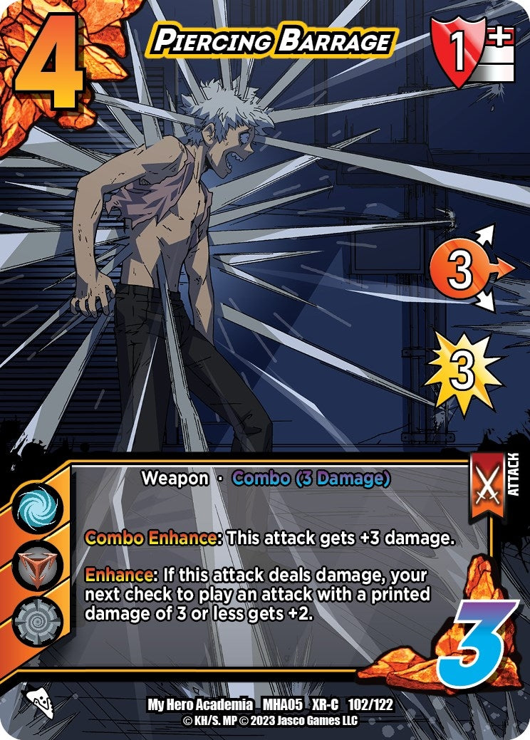 Image for Piercing Barrage (XR) (UniVersus: My Hero Academia: Undaunted Raid) (102/122) - UniVersus