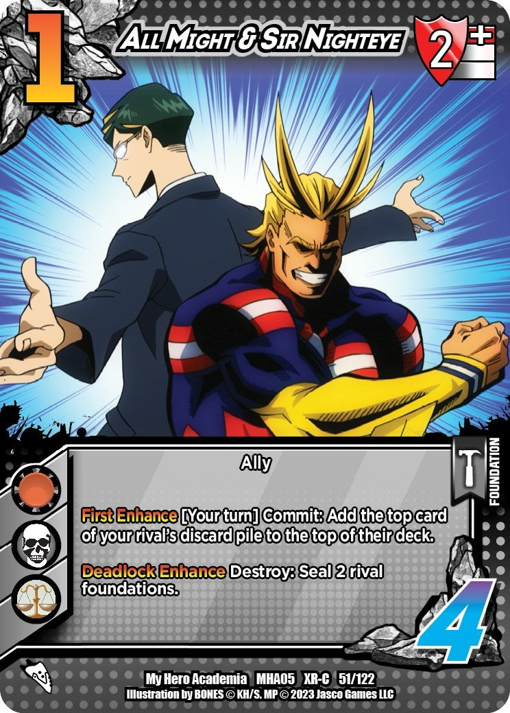 Image for All Might & Sir Nighteye (XR) (UniVersus: My Hero Academia: Undaunted Raid) (51/122) - UniVersus