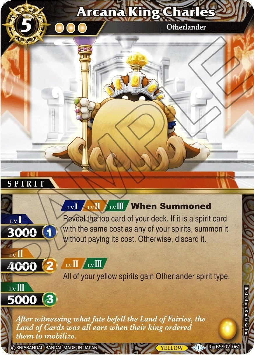 Image for Arcana King Charles (False Gods) (BSS02-062) - Battle Spirits Saga