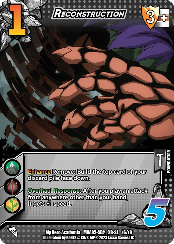 Image for Reconstruction (XR) (UniVersus: My Hero Academia: Undaunted Raid) (16/18) - UniVersus