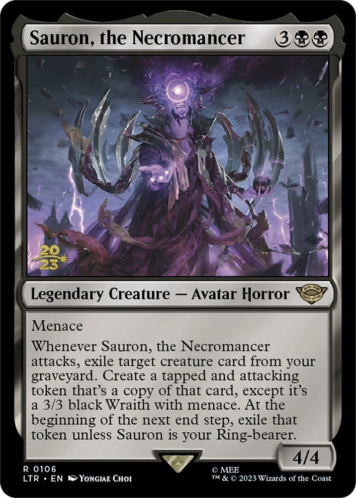 Image for Sauron, the Necromancer (Prerelease Cards) (106) - Magic: The Gathering