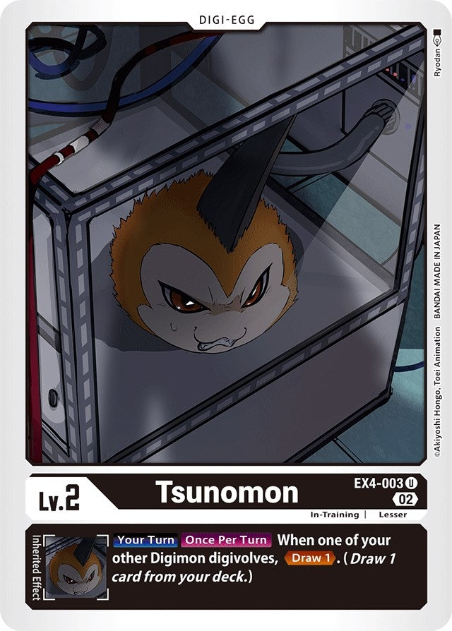 Image for Tsunomon (EX4-003 U) [Alternative Being Booster] - Digimon Card Game