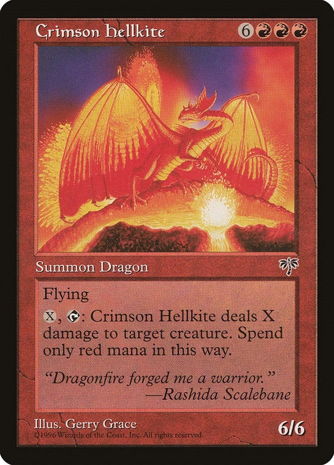 Image for Crimson Hellkite (Mirage) - Magic: The Gathering