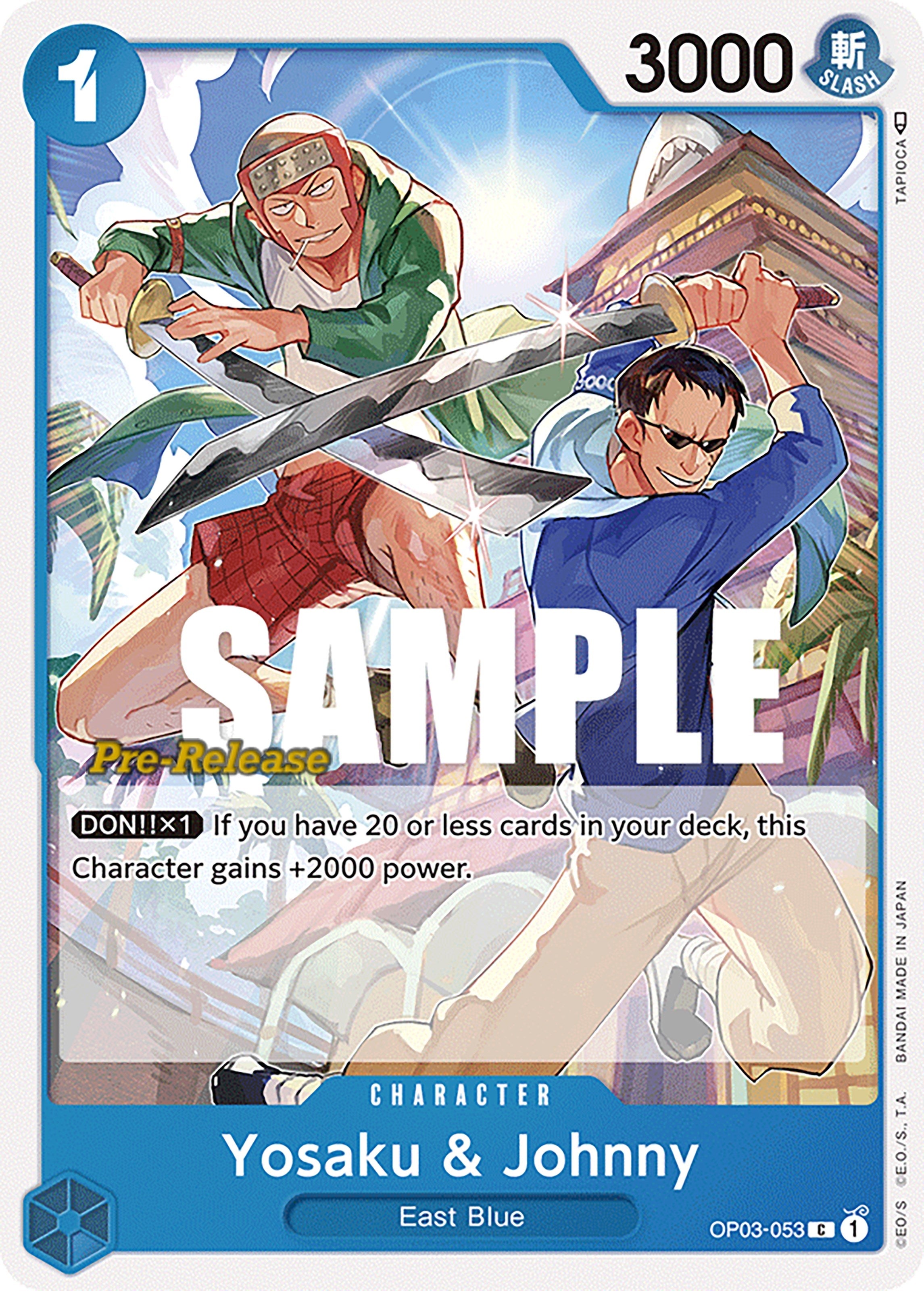 Image for Yosaku & Johnny (Pillars of Strength Pre-Release Cards) (OP03-053) - One Piece Card Game