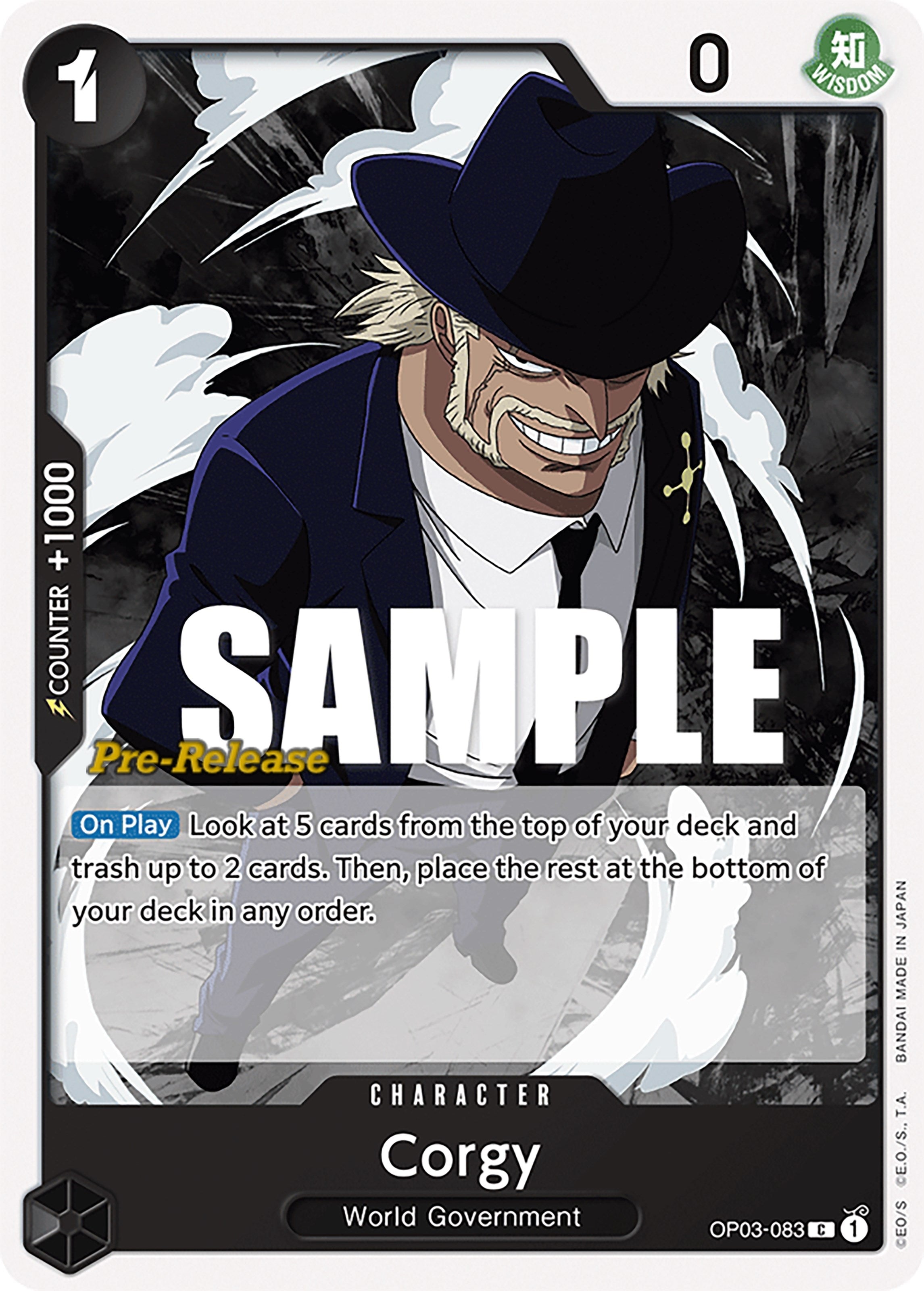 Image for Corgy (Pillars of Strength Pre-Release Cards) (OP03-083) - One Piece Card Game