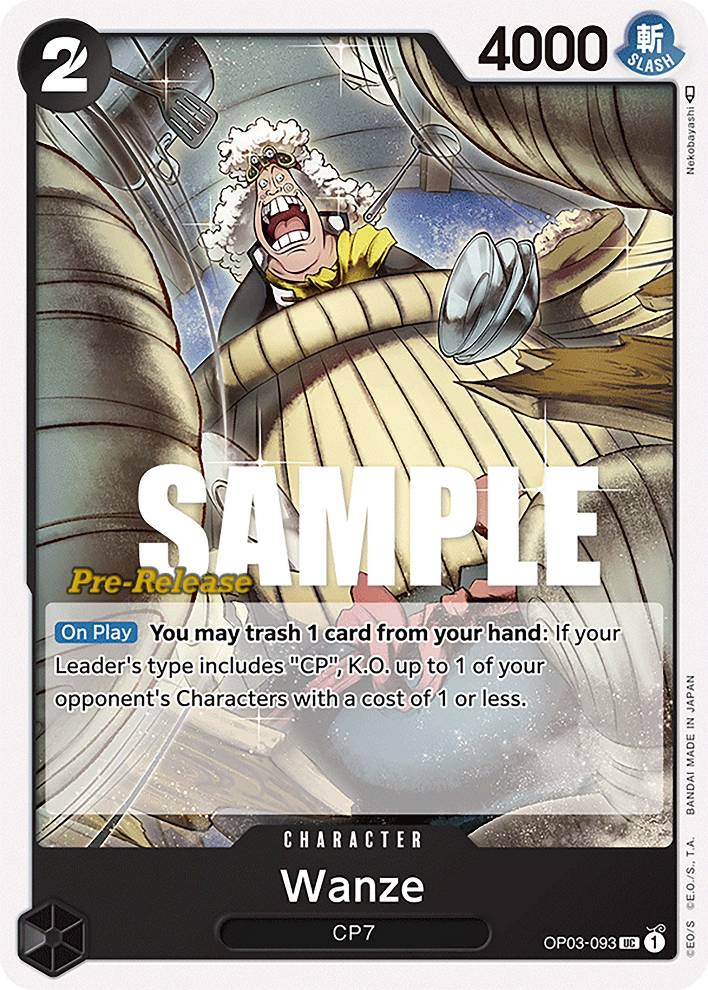 Image for Wanze (Pillars of Strength Pre-Release Cards) (OP03-093) - One Piece Card Game