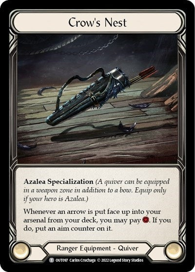 Image for Crow's Nest // Driftwood Quiver (Outsiders) (OUT097 // OUT098) - Flesh and Blood TCG