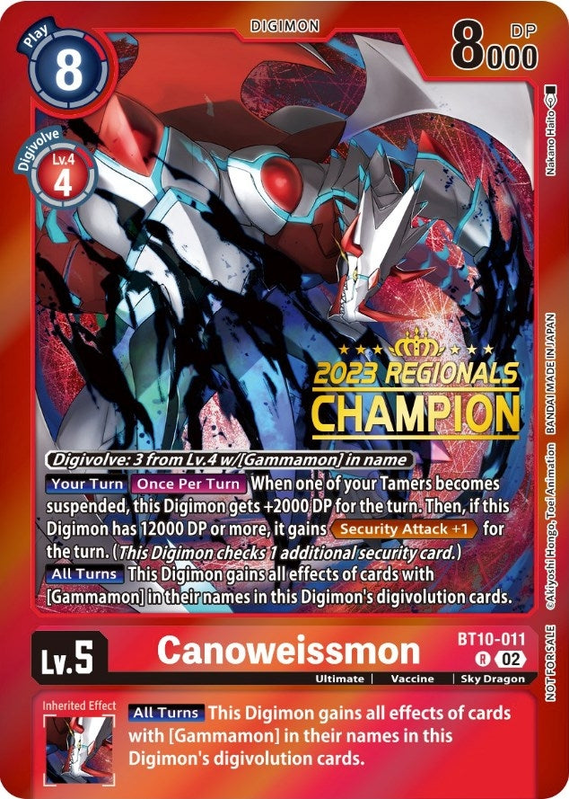 Image for Canoweissmon (2023 Regionals Champion) (BT10) (10011)