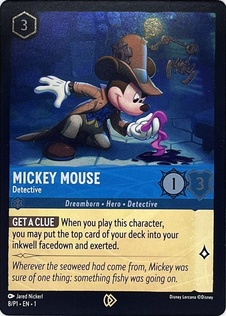 Image for Mickey Mouse - Detective (Disney Lorcana Promo Cards) (8) - Disney Lorcana