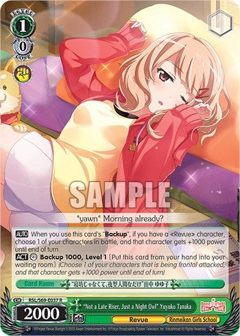 Image for "Not a Late Riser, Just a Night Owl" Yuyuko Tanaka (Revue Starlight -Re LIVE-) (RSL/S69-E037 R) - Weiss Schwarz