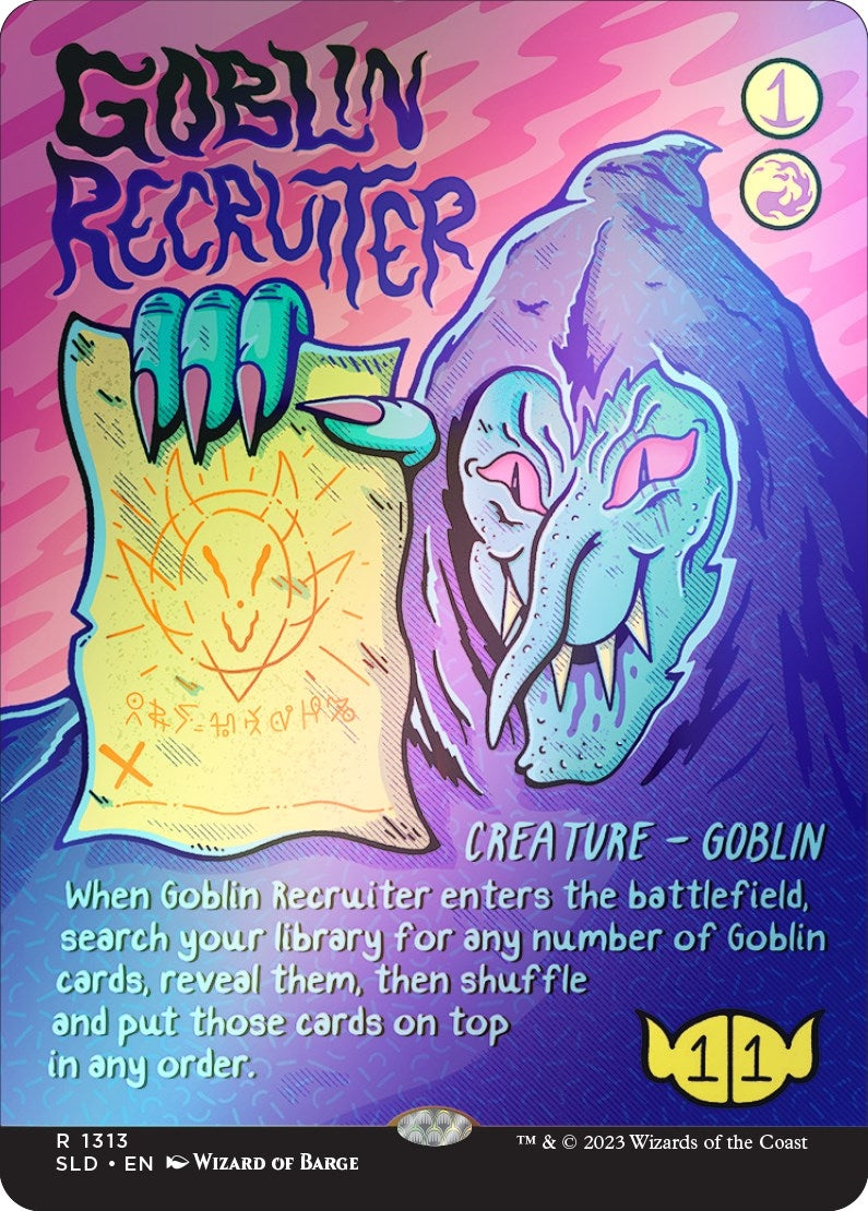 Image for Goblin Recruiter (Rainbow Foil) (Secret Lair Drop Series) (1313) - Magic: The Gathering