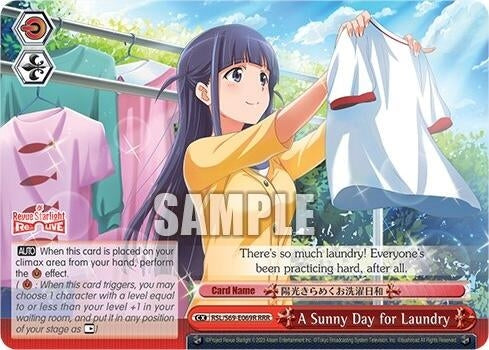 Image for A Sunny Day for Laundry (RRR) (Revue Starlight -Re LIVE-) (RSL/S69-E069R RRR) - Weiss Schwarz