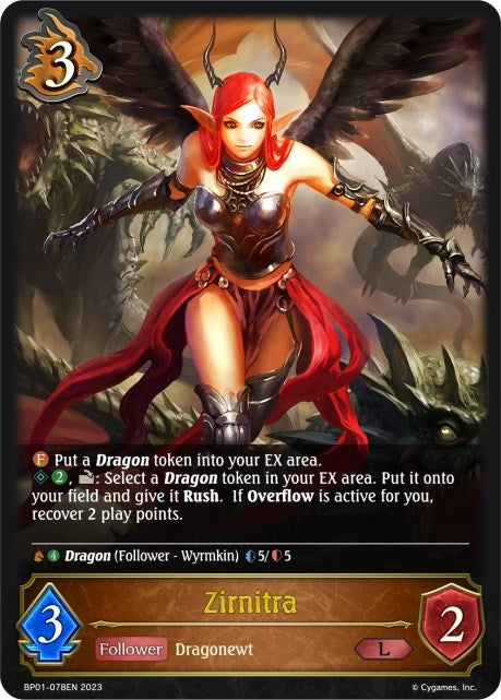 Image for Zirnitra (BP01: Advent of Genesis) (BP01-078EN) - Shadowverse: Evolve